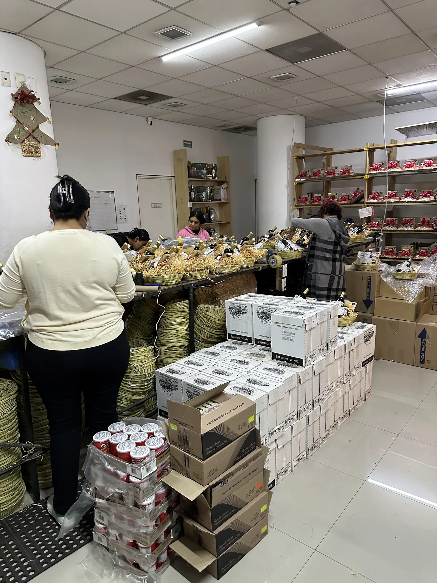 Arcón navideño de la línea de arcones de regalo